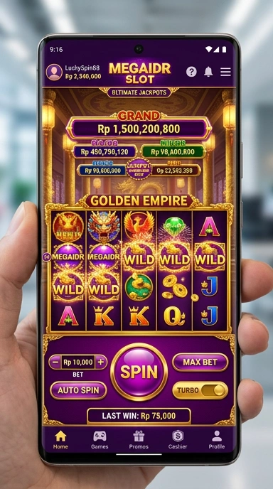 Fitur pembaruan aplikasi di megaidr yang mudah diakses.